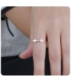 Beautiful CZ With Silver Ring NSR-4173